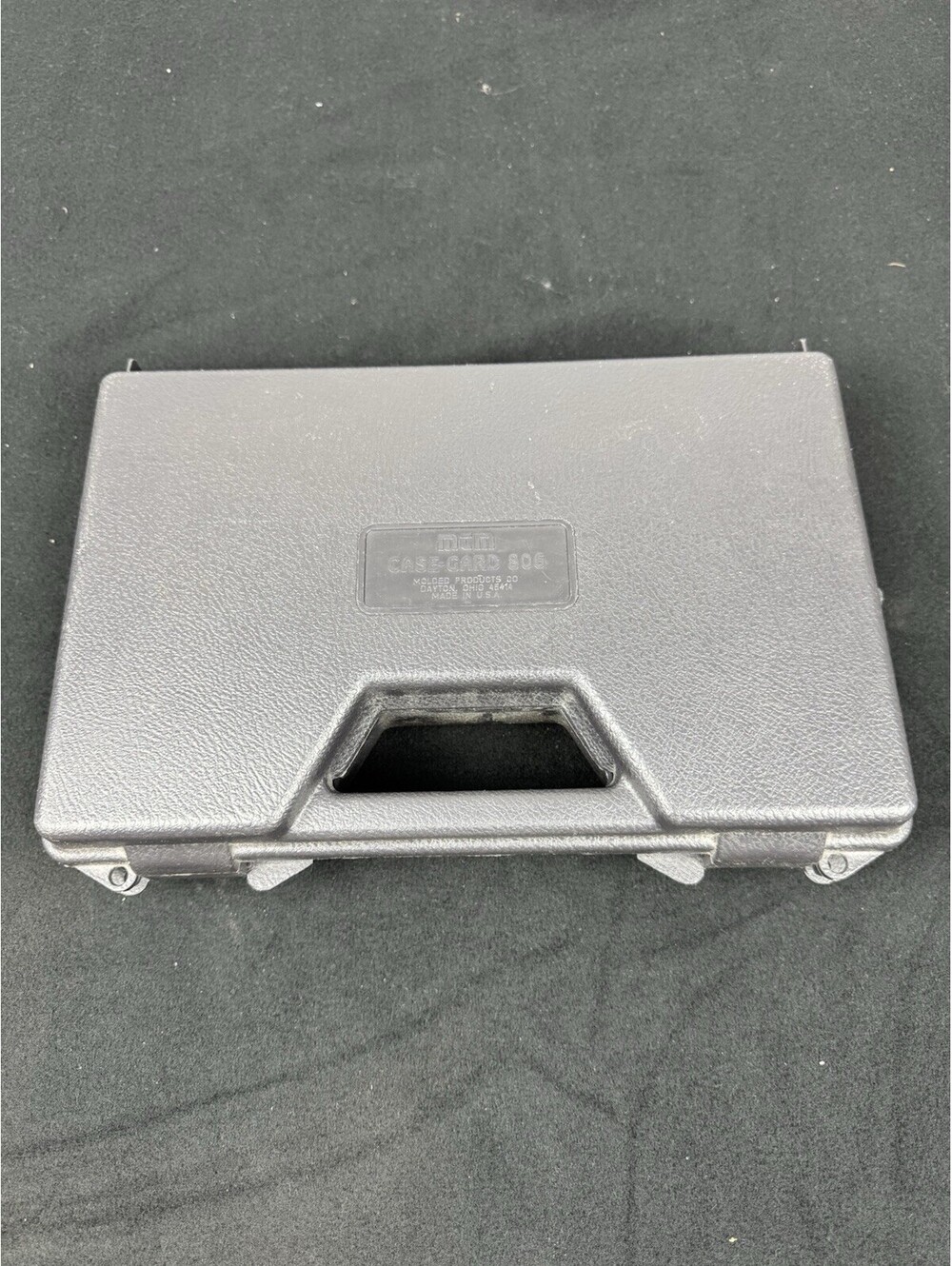 EMPTY MTM ‘CASE-GARD 806’ BLACK PLASTIC PISTOL CASE WITH FOAM INSERT